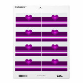 Étiquette Violet vibrant (Feuille entière)