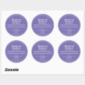 Étiquette violette pour pot de cosmétiques avec in (Feuille)