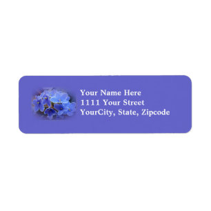 Étiquette Violettes africaines bleues