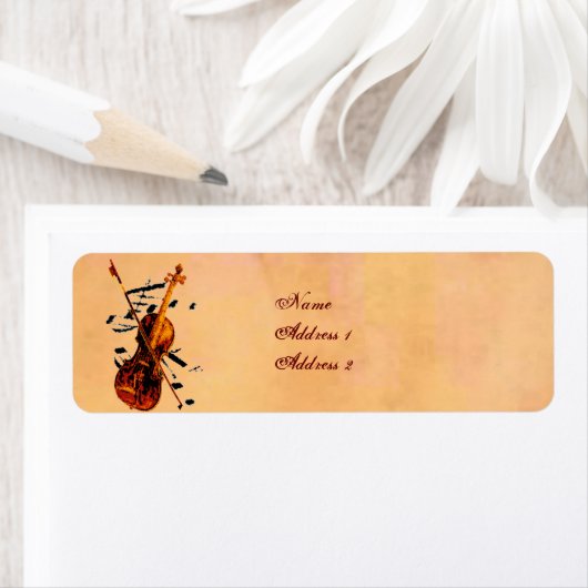 Étiquette violon (En situation)