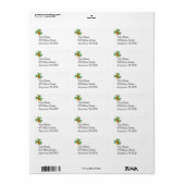 Étiquette Violon alto Shamrock (Feuille entière)