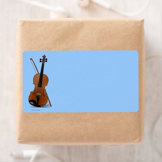 Étiquette Violon et Bow (En situation)