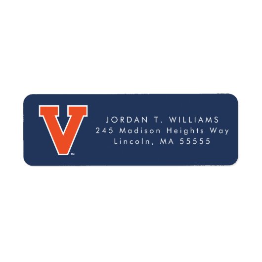 Étiquette Virginia Cavaliers | Diplômé (Devant)