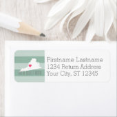 Étiquette Virginia Map Accueil Amour de l'État avec le coeur (En situation)