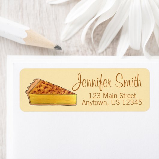 Étiquette Virginia Pie D'Échecs Dessert Sud Cuite Au Fil (En situation)