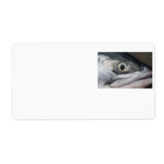 Étiquette Visage Saumon argenté