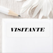 ÉTIQUETTE VISITEUR (En situation)