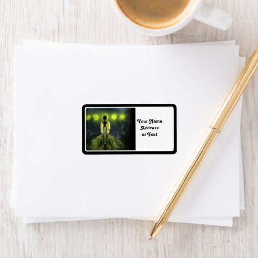 Étiquette Visiteur Alien (En situation)