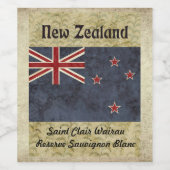 Étiquette viticole néo-zélandais (Étiquettes simples)