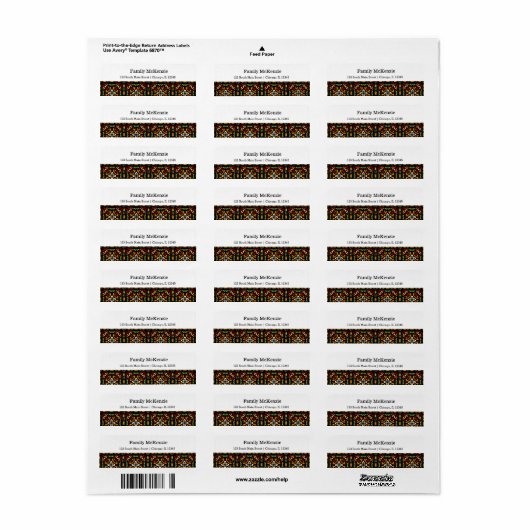 Étiquette Vitrage (Feuille entière)