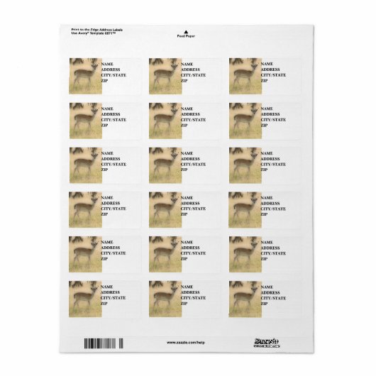 Étiquette 'Vitrage à queue blanche' (Feuille entière)