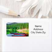 étiquette "VIVRE AU LAC" (En situation)