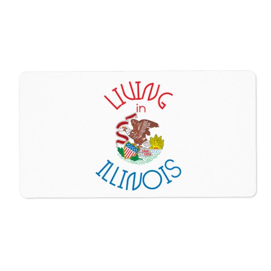 Étiquette Vivre en Illinois (Devant)