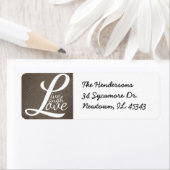 ÉTIQUETTE VIVRE RIRE AMOUR (En situation)