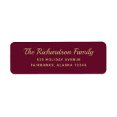 Étiquette Voeux festifs | Vacances de Noël modernes (Devant)