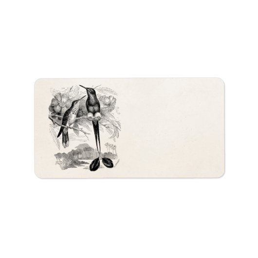 Étiquette Voie de raquette vintage des années 1800 (Devant)