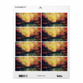 Étiquette Voie pacifique (Feuille entière)