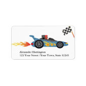 Étiquette Voiture Blue Race (Devant)