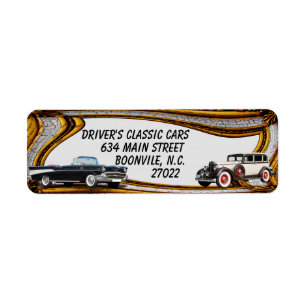 ÉTIQUETTE VOITURE CLASSIQUE