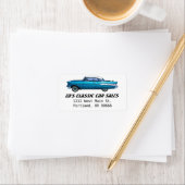 Étiquette Voiture classique 1957 Chevy BelAire (En situation)