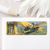 Étiquette Voiture convertible Steampunk de science-fiction v (En situation)