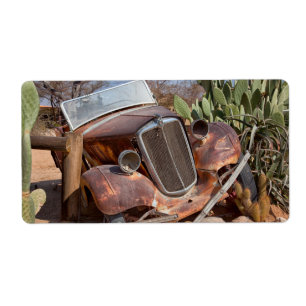Étiquette Voiture de coffre