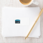 Étiquette Voiture turquoise Classic (En situation)