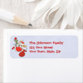 Étiquette Voler Père Noël avec Gator (En situation)