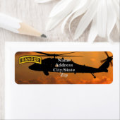 Étiquette Vols d'anciens combattants Rangers aéroportés LRRP (En situation)