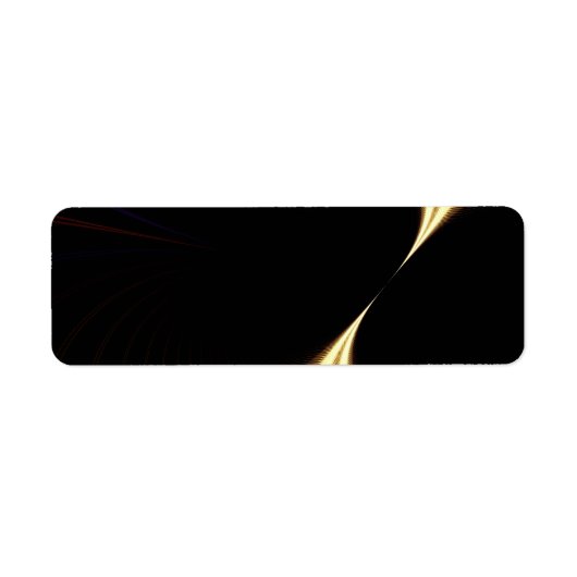 Étiquette Vortex Fractal pourpre surréel (Devant)