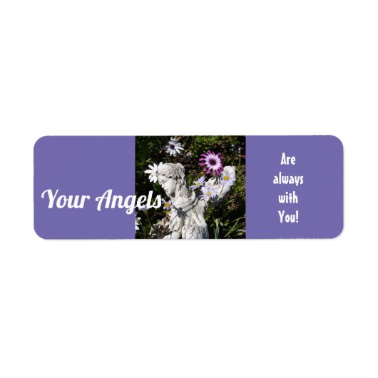 Étiquette Vos anges sont toujours avec vous Floral Angel (Devant)