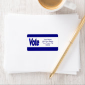 Étiquette vote (En situation)