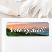 Étiquette Vote par courrier - Plage (En situation)
