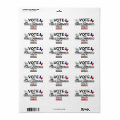 Étiquette Vote pour Pablo Carrasco (Feuille entière)