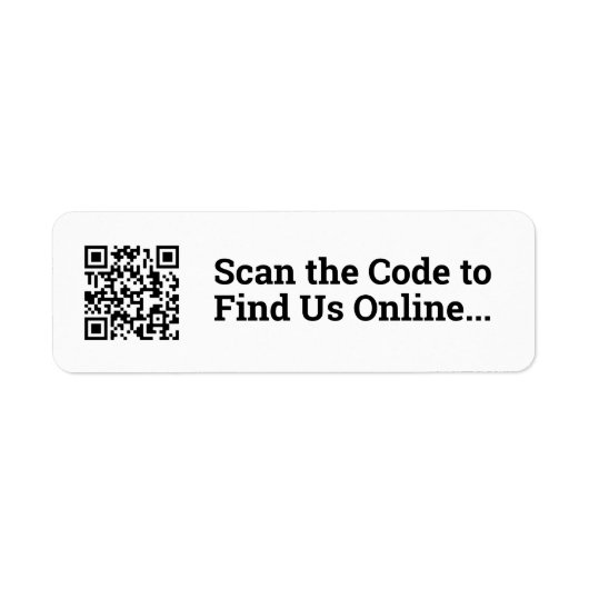 Étiquette Votre conception de code QR (Devant)
