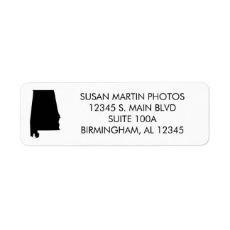 Étiquette Votre couleur Alabama Moderne Minimaliste