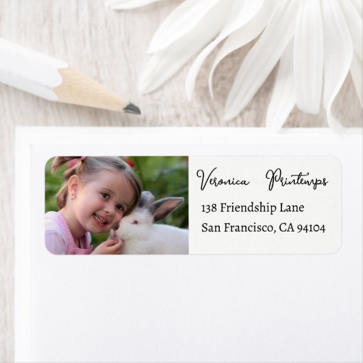 Étiquette Votre enfant Photo de Pâques (En situation)