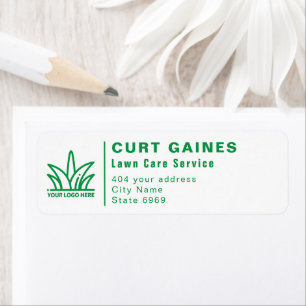 Étiquette Votre entreprise de logo   Service de soins de la 
