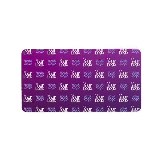 Étiquette Votre logo | 2 Images téléchargées ou logos profes (Devant)