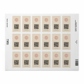 Étiquette Votre logo d'entreprise Code QR moderne ID de prod (Feuille entière)