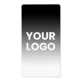 Étiquette Votre logo et le dégradé de couleur modifiable mod (Devant)
