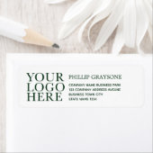 Étiquette Votre logo ici Nom d'entreprise Adresse de retour (En situation)