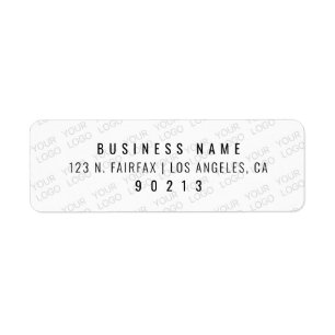 Étiquette Votre logo s'allège automatiquement et se répète