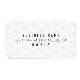 Étiquette Votre logo s'allège automatiquement et se répète