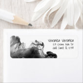 Étiquette Votre Logo Smokey Adresse gothique (En situation)