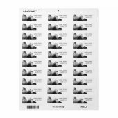 Étiquette Votre Logo Smokey Adresse gothique (Feuille entière)