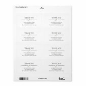 Étiquette Votre nom d'entreprise Adresse Elegant Simple Prod (Feuille entière)