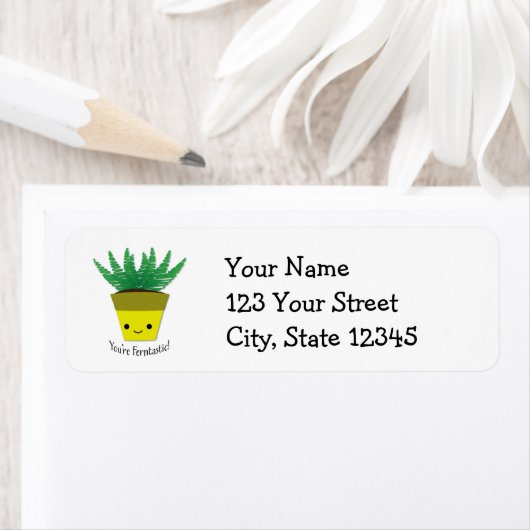 Étiquette Vous êtes Ferntastic Fern (En situation)