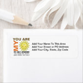 Étiquette Vous Êtes Mon Soleil (En situation)