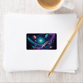 Étiquette voyage cosmique (En situation)